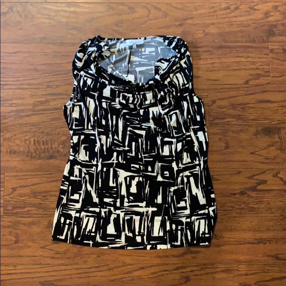 Calvin Klein Women’s Shirt Size Medium Black/White